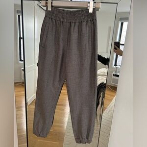 Brunello Cucinelli Black and Gray Track Pants